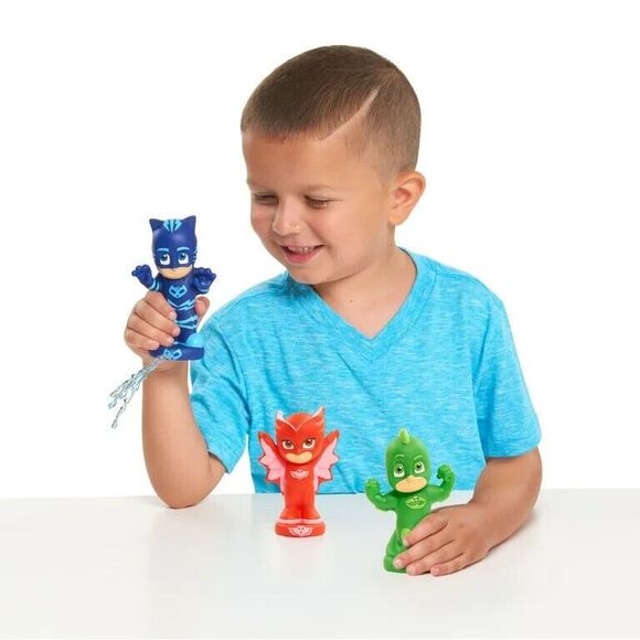 PJ MASKS: Power Heroes Water Squirters - Gekko, Catboy, Owlette - Bath Pool Toy - Picture 5 of 7